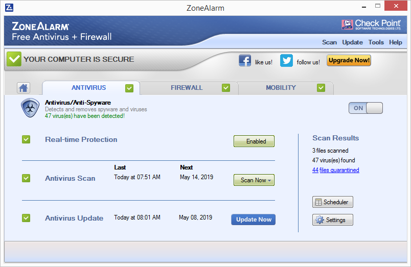 zonealarm free antivirus + firewall for mac